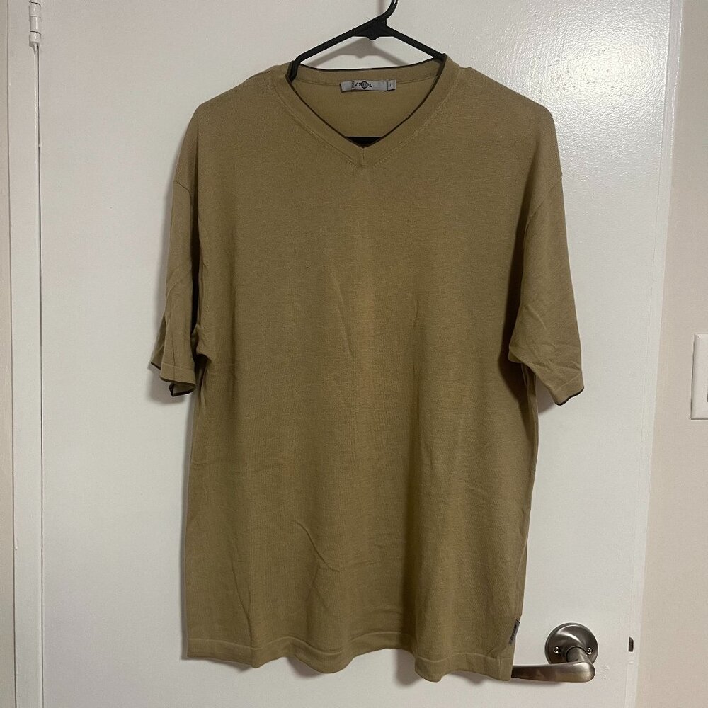 Visual Sage Green/Cream Tshirt